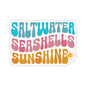 Saltwater Seashells Sunshine Kiss-Cut Stickers