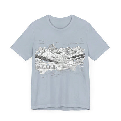 Chugach Valley Alaskan Wilderness - Unisex Jersey Short Sleeve Tee