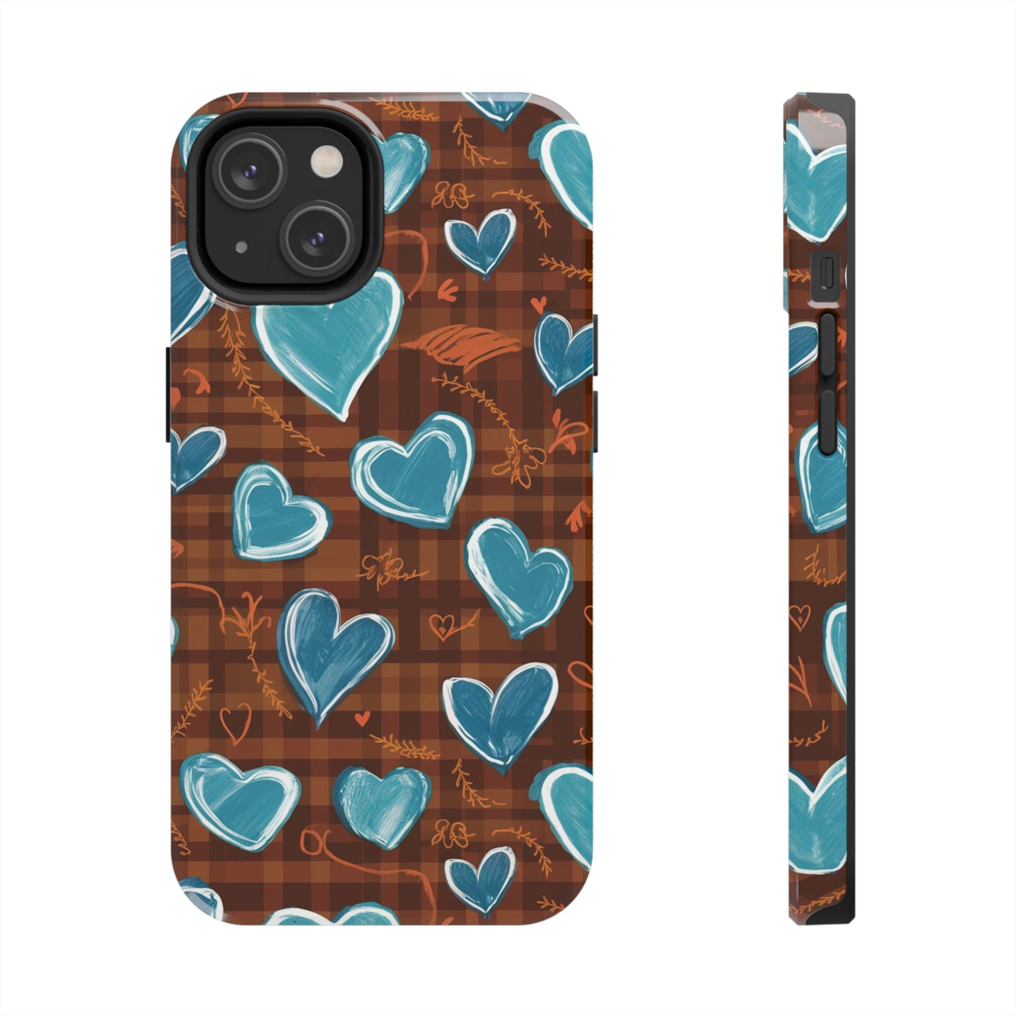 Plaid Blues - Tough Case for iPhone 14, 15, 16 - Spruced Roost