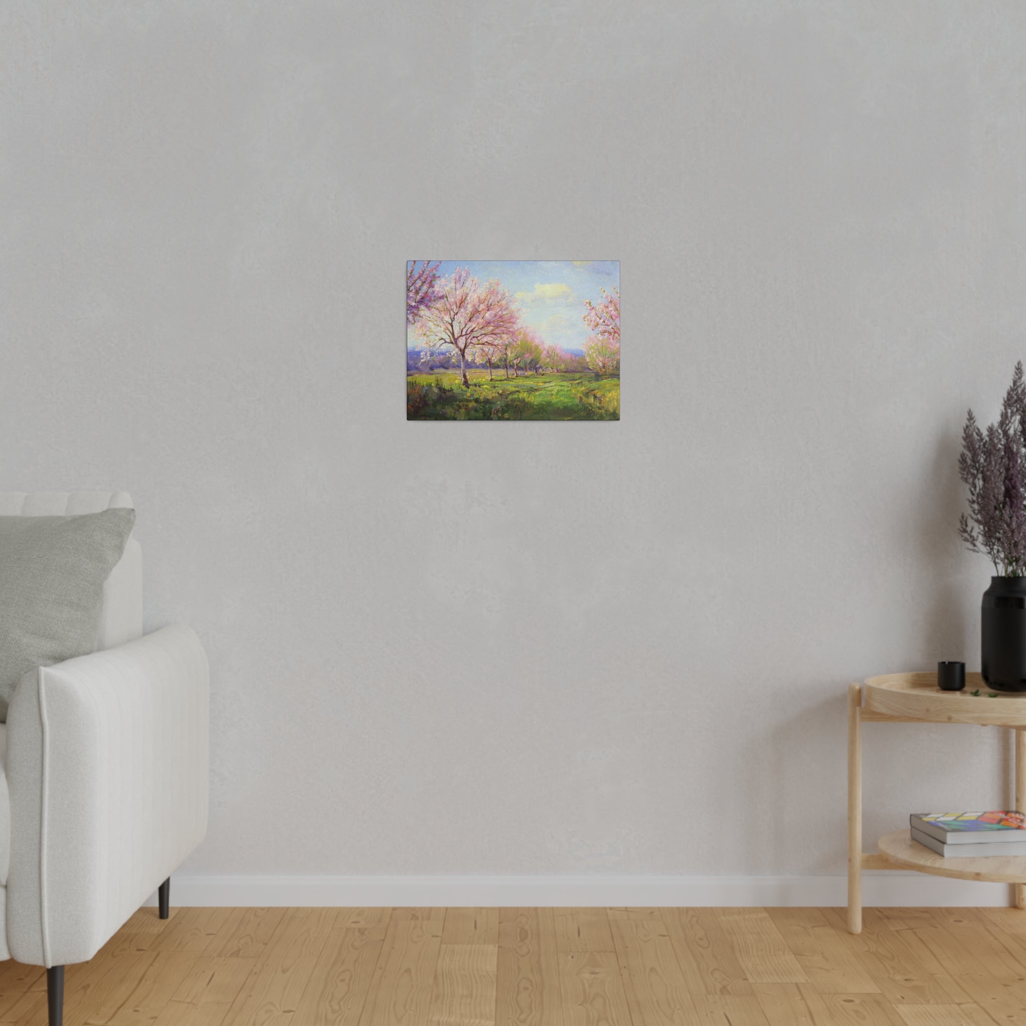 Peach Orchard on Mavericks Farm - Julian Onderdonk - Matte Canvas, Stretched, 0.75" - Spruced Roost