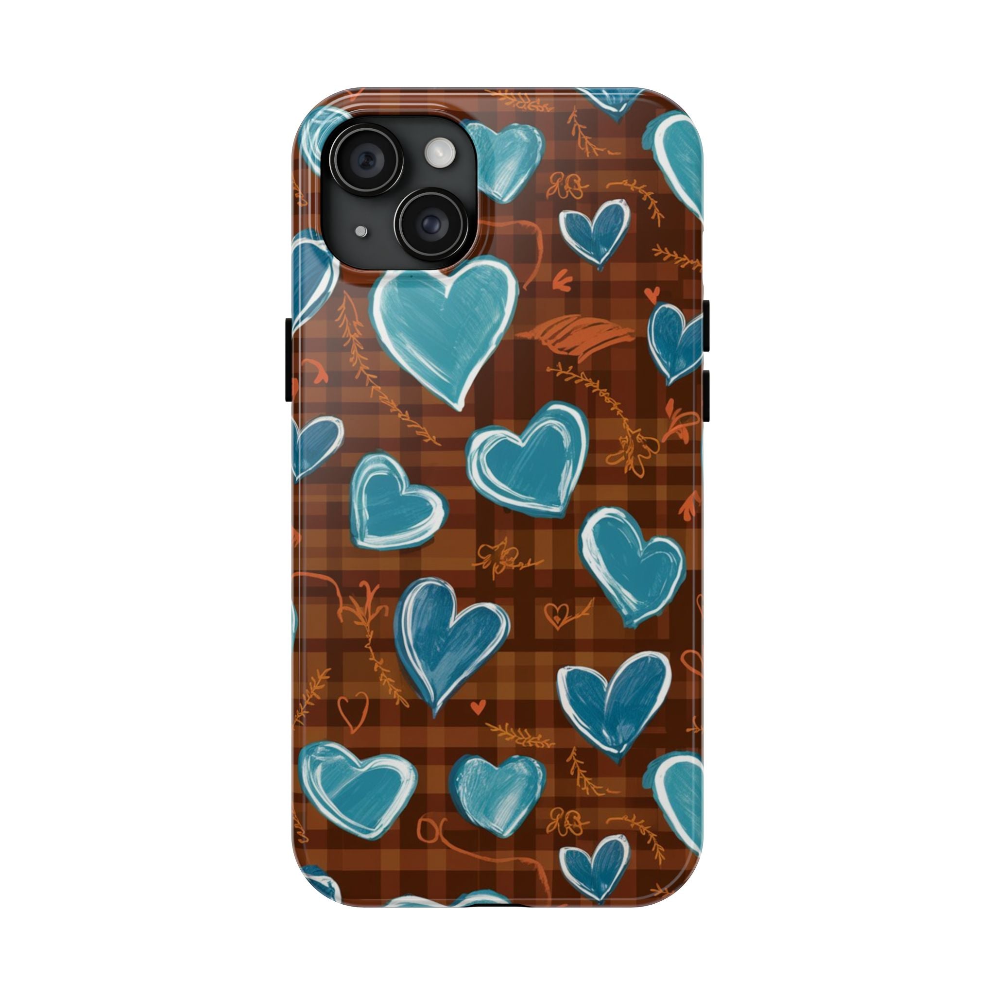 Plaid Blues - Tough Case for iPhone 14, 15, 16 - Spruced Roost
