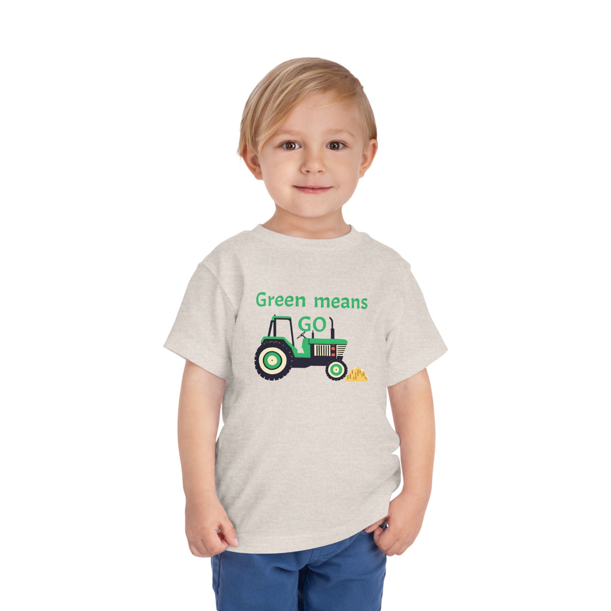 Tractor Green Means Go - Kids' T-Shirt - 2T, 3T, 4T, 5T