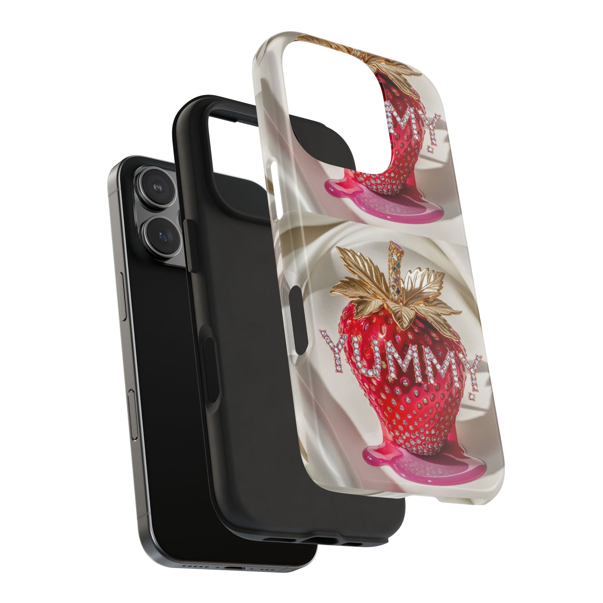 Strawberry Yummy - Tough Case for iPhone 14, 15, 16 - Spruced Roost