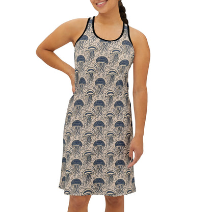 Chambre Jellyfish - Women's Racerback Dress (AOP)