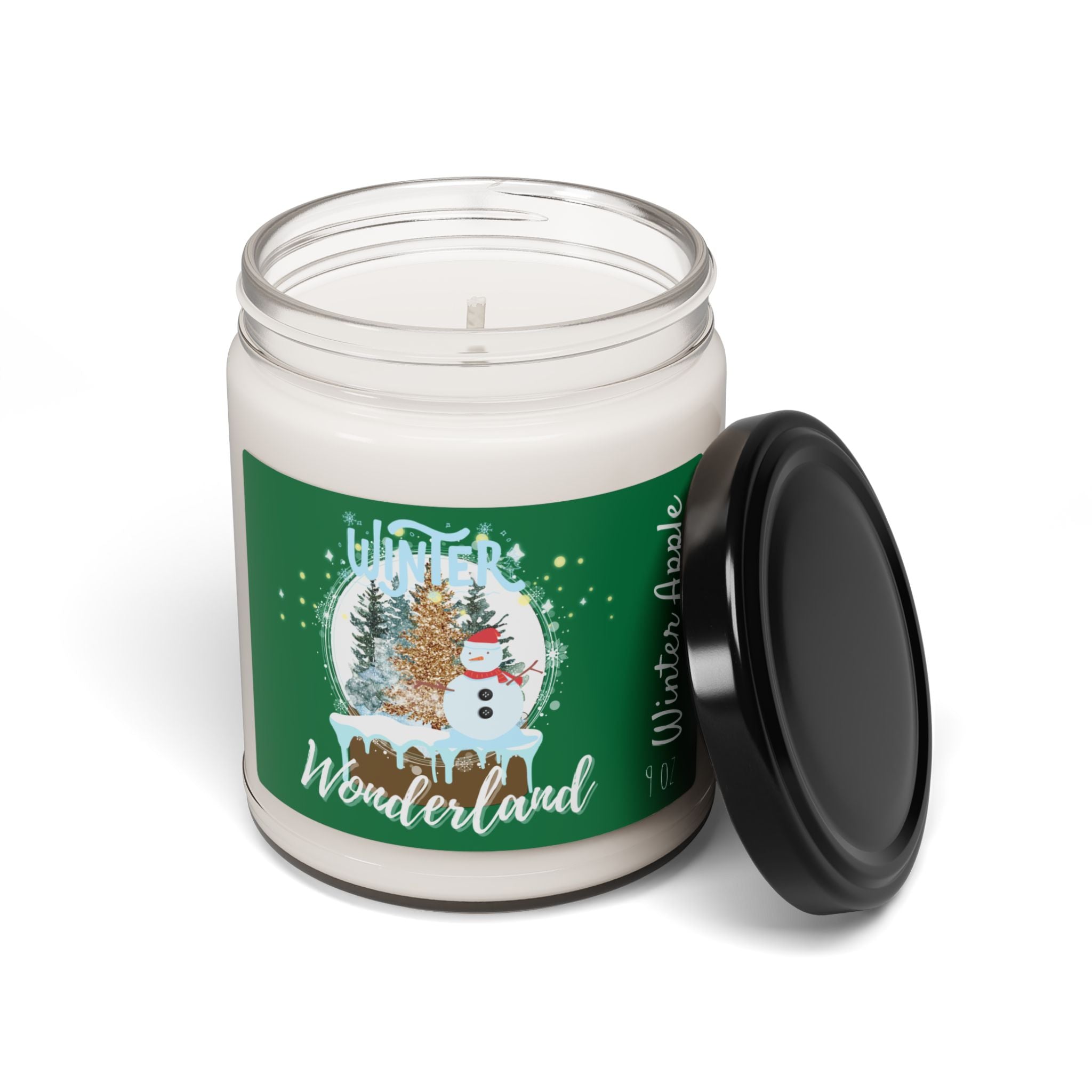 Winter Wonderland Green Apple Scented Soy Candle, 9oz