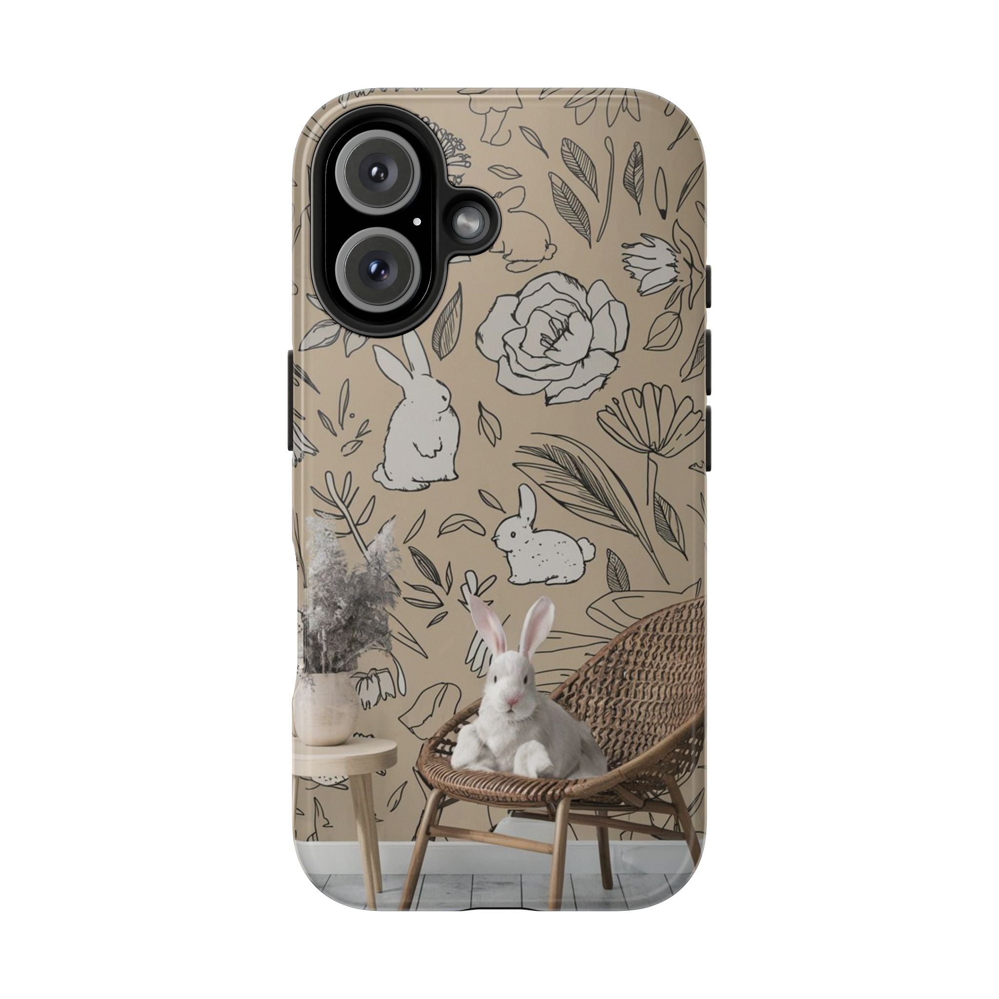 Bunny Business - Tough Case for iPhone 14, 15, 16 - Spruced Roost