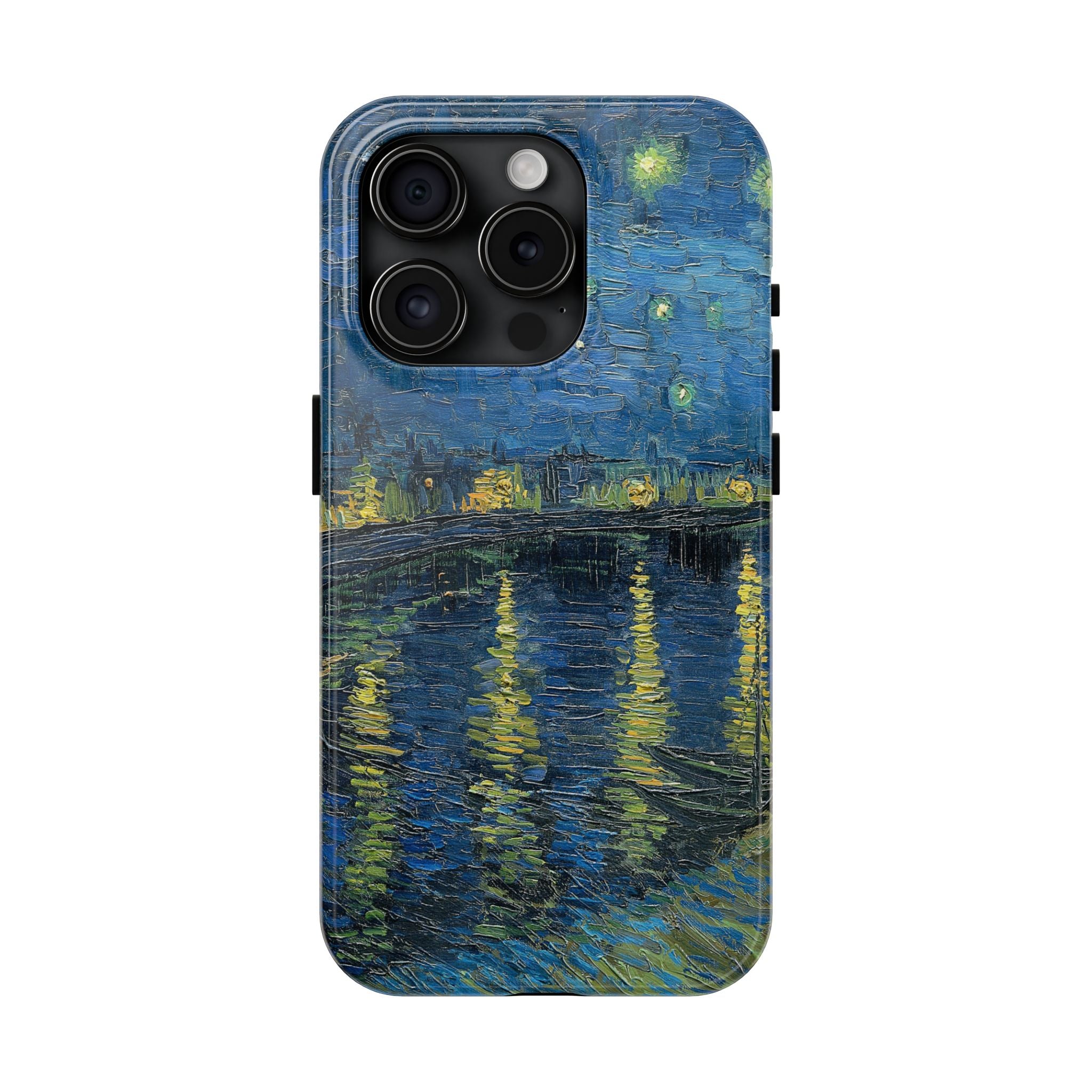 Starry Night Over the Rhone - Vincent Van Gogh - Tough Case for iPhone 14, 15, 16 - Spruced Roost