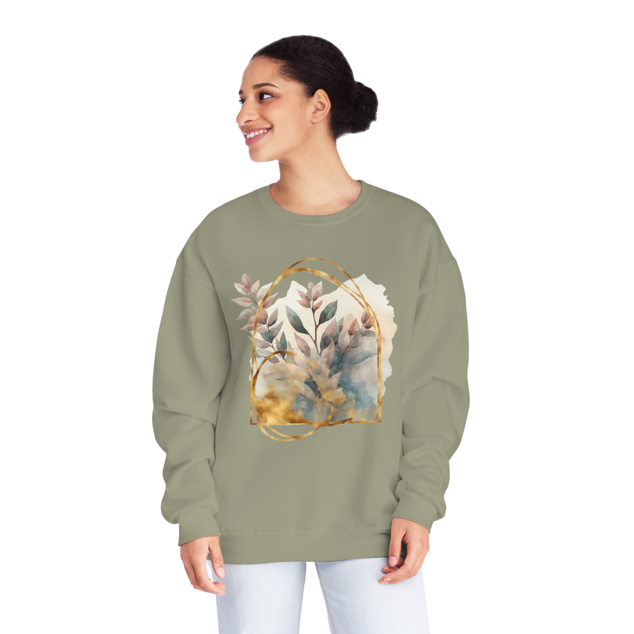 Flora Foliage Unisex NuBlend® Crewneck Sweatshirt