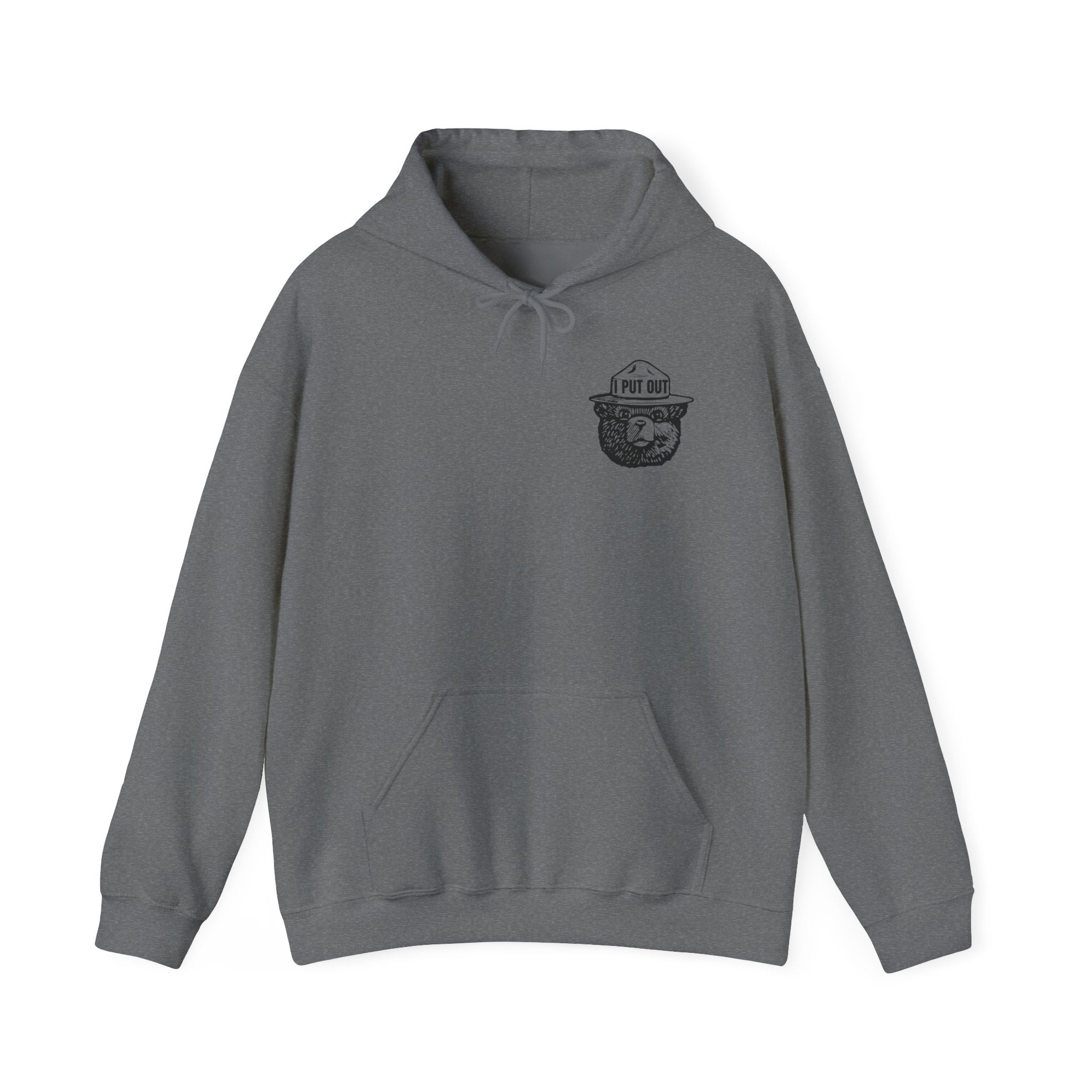 Smokey Firefighter Hoodie – 'I Put Out' Hooded Sweatshirt
