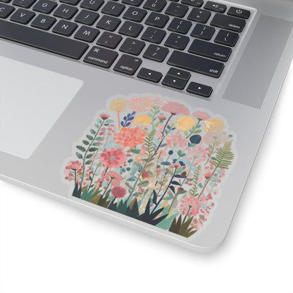 Wildflowers Blooming Kiss-Cut Stickers