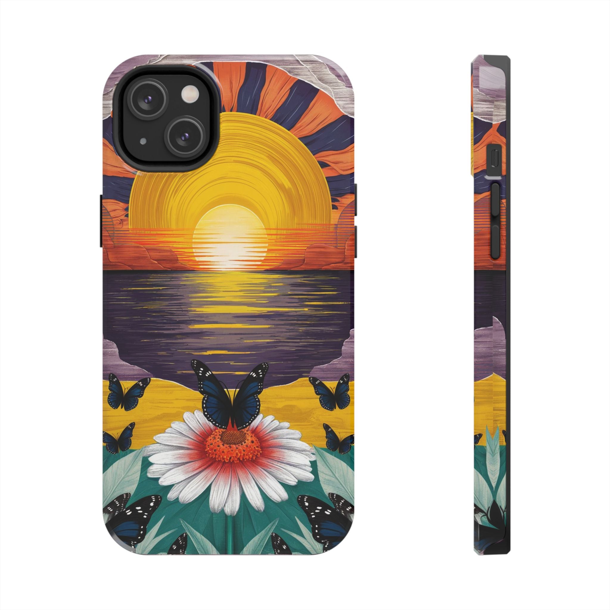 Butterly Sunset Beach - Tough Case for iPhone 14, 15, 16 - Spruced Roost
