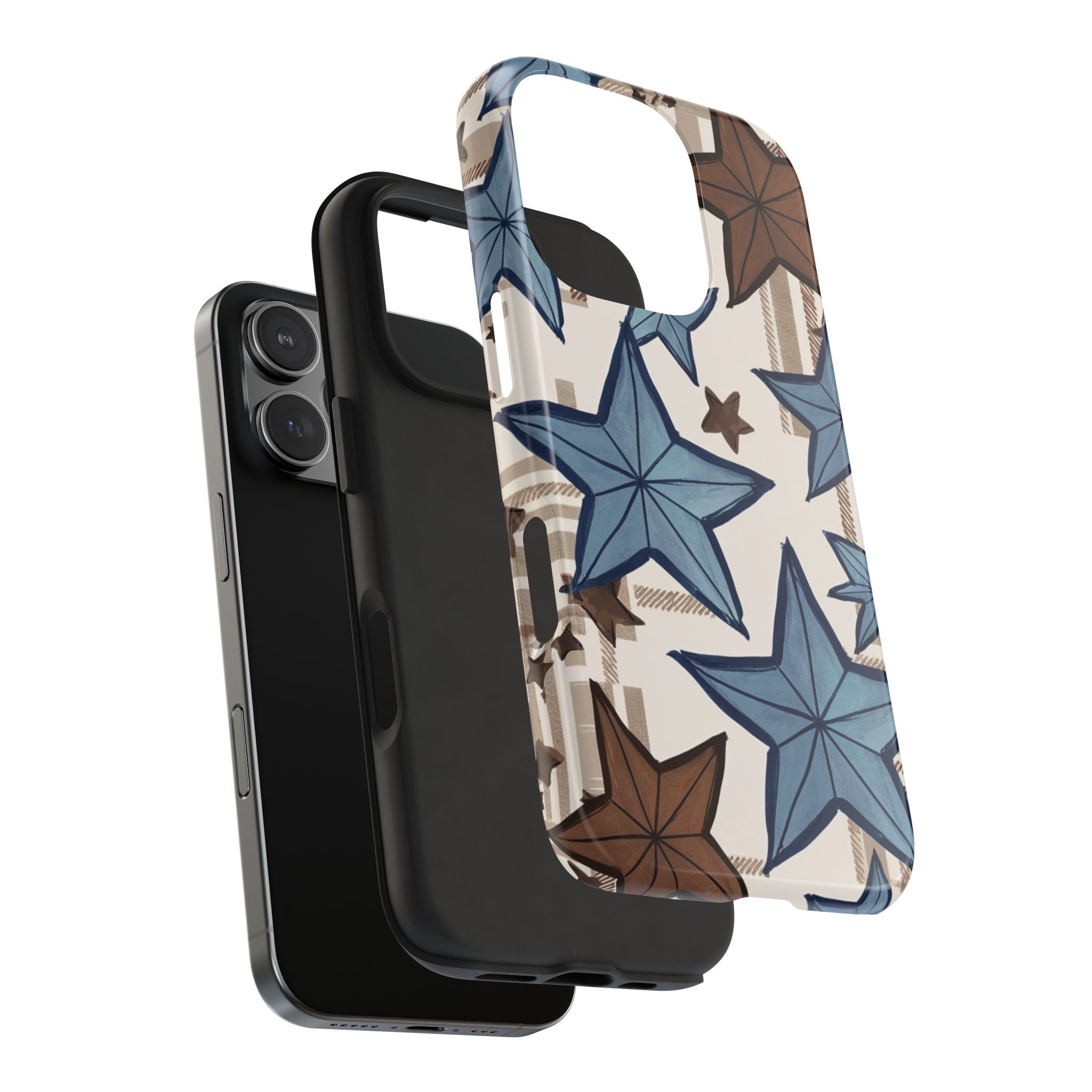 Plaid Stars - Tough Case for iPhone 14, 15, 16 - Spruced Roost