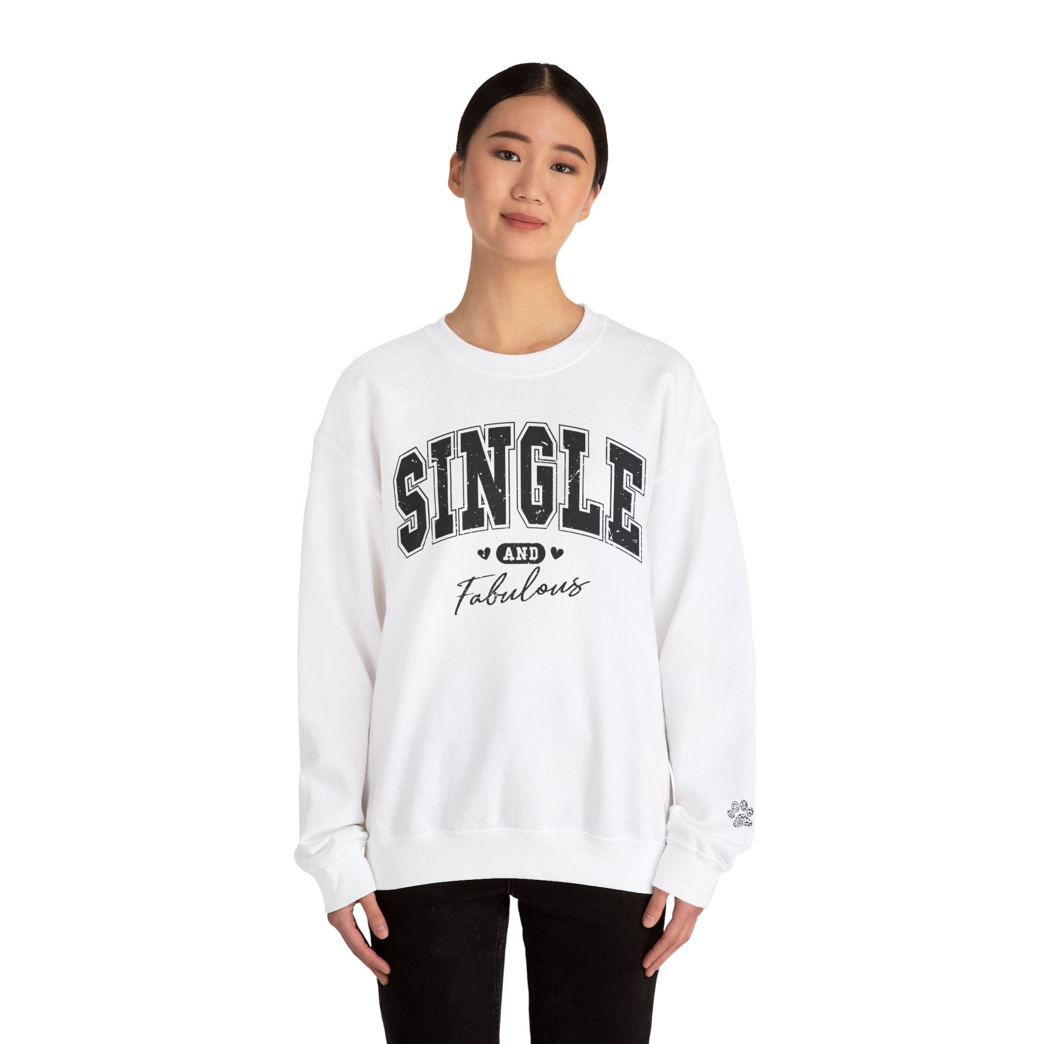 Single and Fabulous - Women's Heavy Blend™ Crewneck Sweatshirt