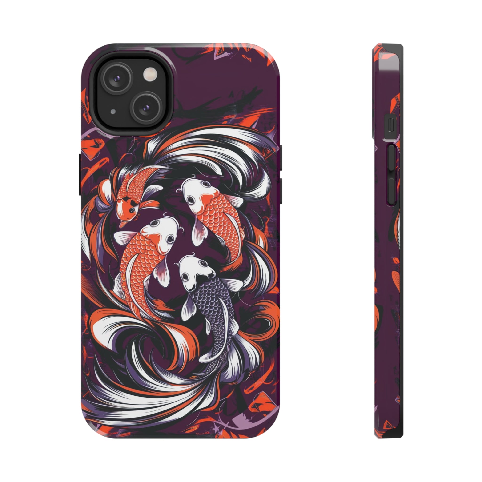 Koi Fish Purple - Tough Phone Cases