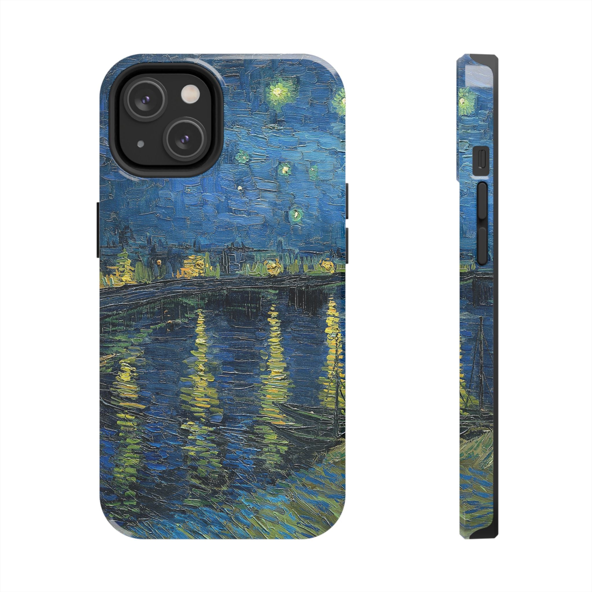 Starry Night Over the Rhone - Vincent Van Gogh - Tough Case for iPhone 14, 15, 16 - Spruced Roost