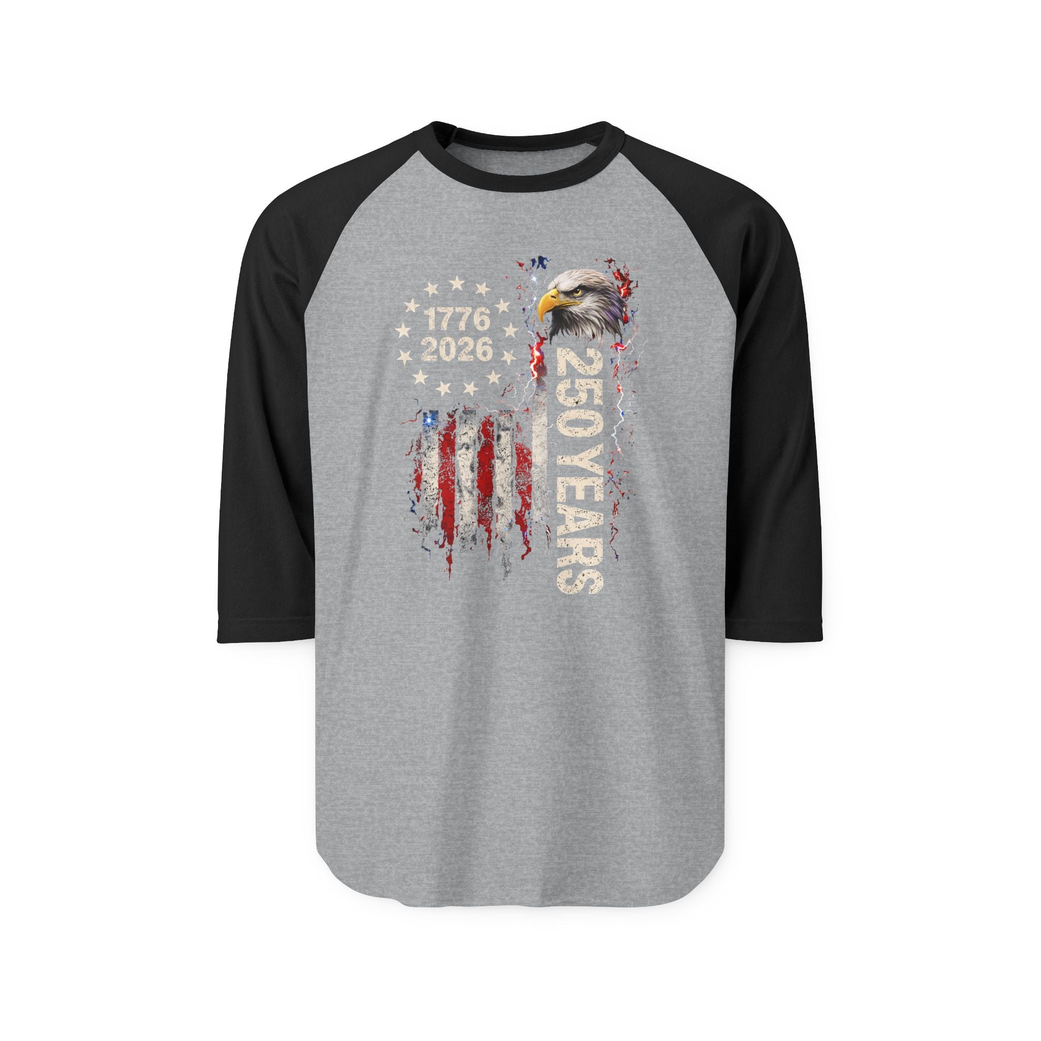 Patriot Wear Unisex ~ 250 Years 1776-2026 Eagle Raglan Shirt
