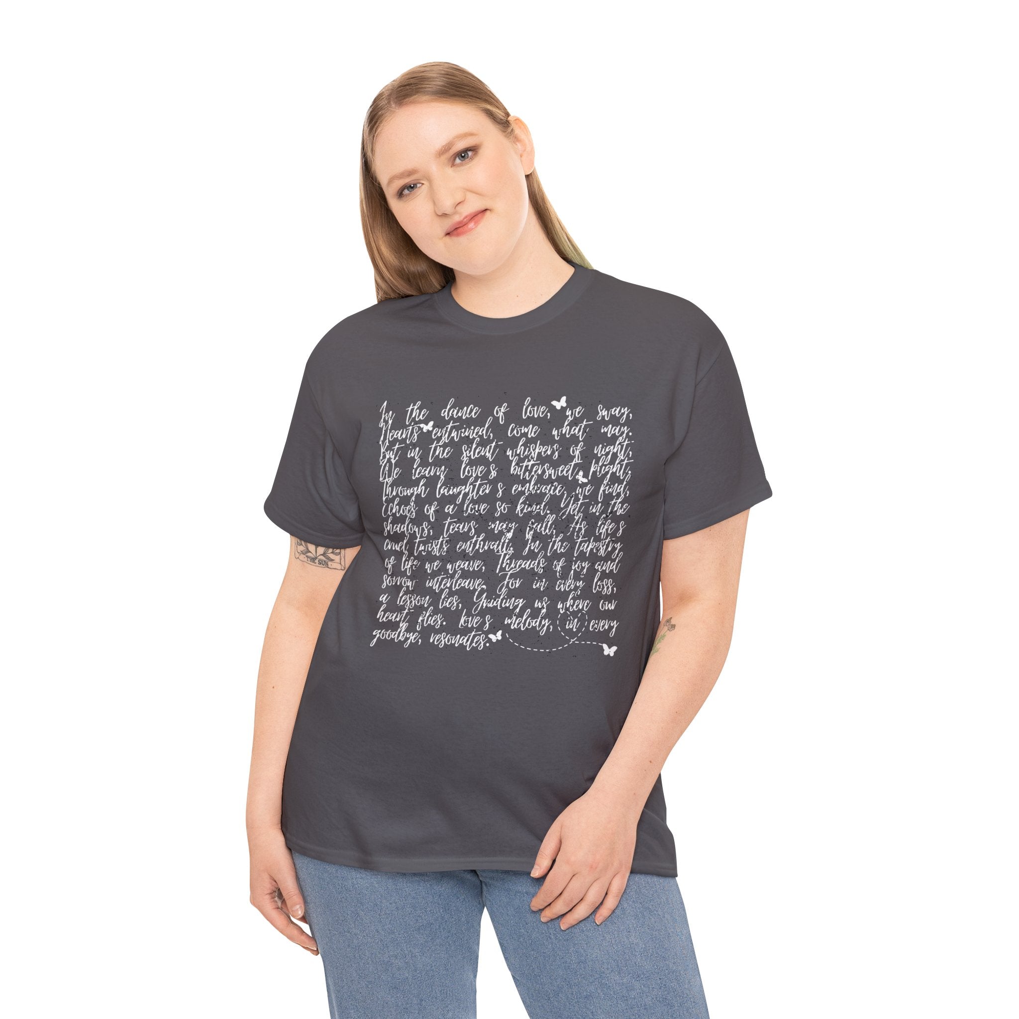 Love Story Black - Unisex Heavy Cotton Tee - Spruced Roost