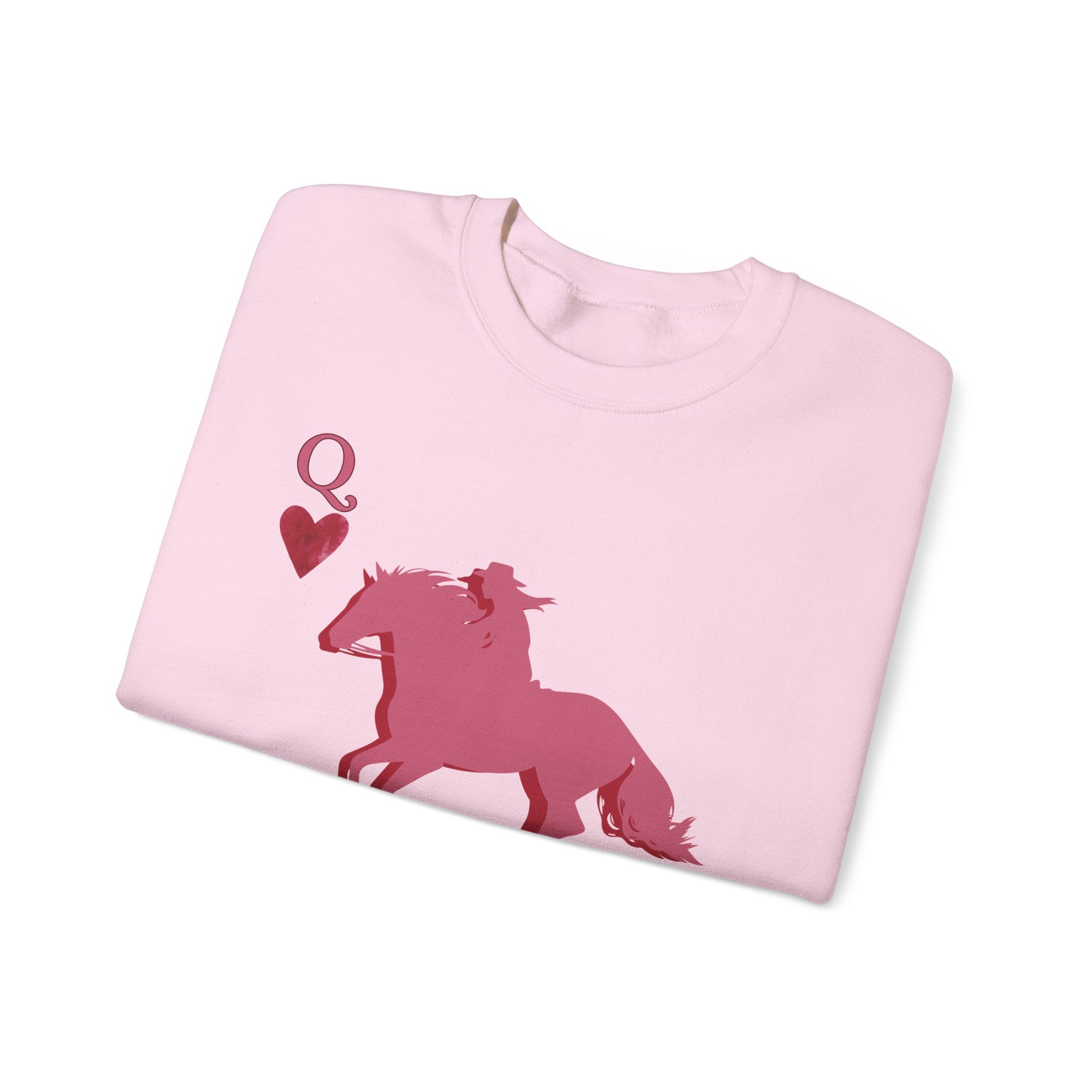 Queen of Hearts  - Ace up your sleeve - Cowgirl Queen rewneck Sweatshirt — - Spruced Roost