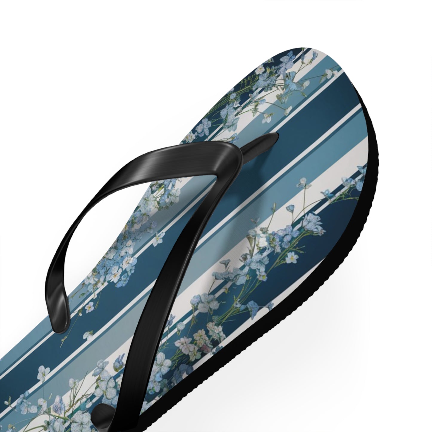 Forget me Not Striped Flip Flops