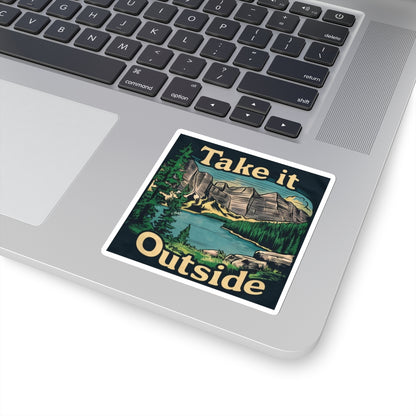 Take It Outside Outdoorsy Kiss-Cut Stickers