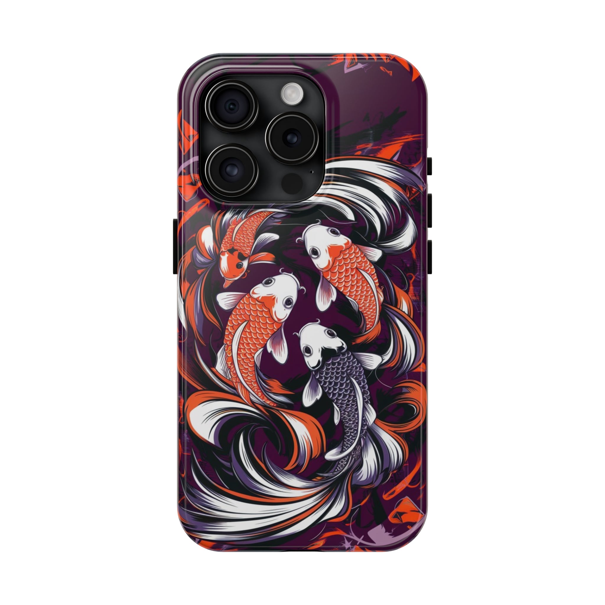 Koi Fish Purple - Tough Phone Cases