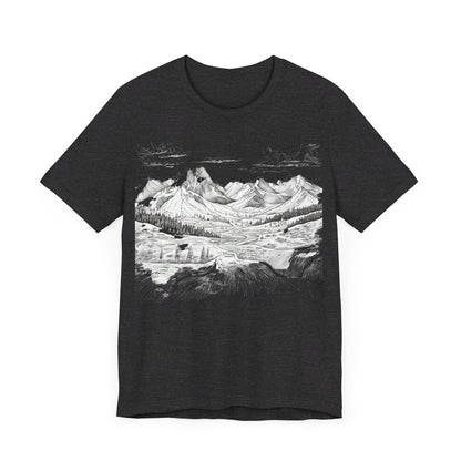 Chugach Valley Alaskan Wilderness - Unisex Jersey Short Sleeve Tee