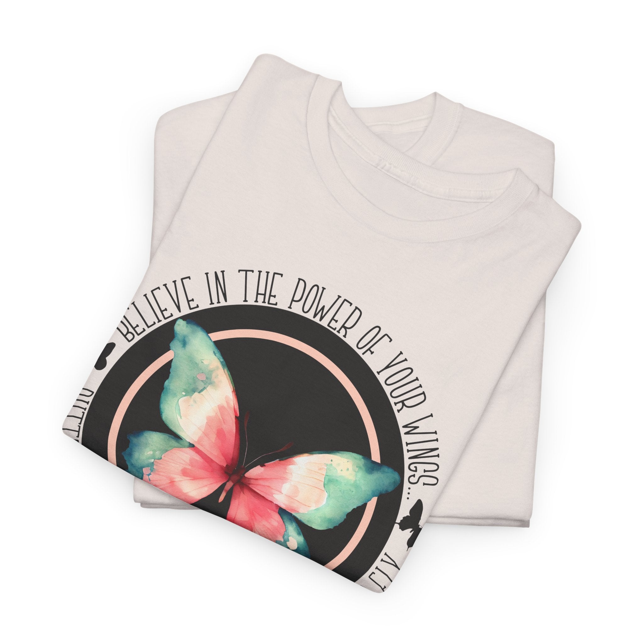 Believe in the Butterfly - Unisex Heavy Cotton Tee - Spruced Roost