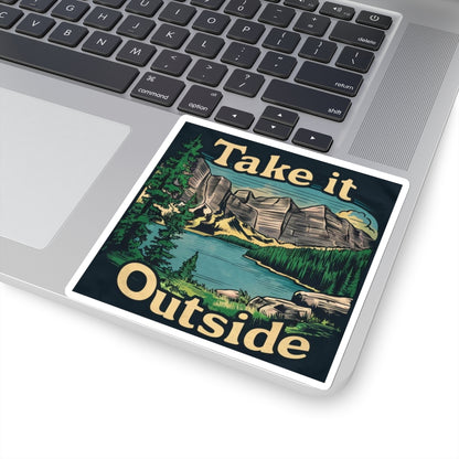 Take It Outside Outdoorsy Kiss-Cut Stickers