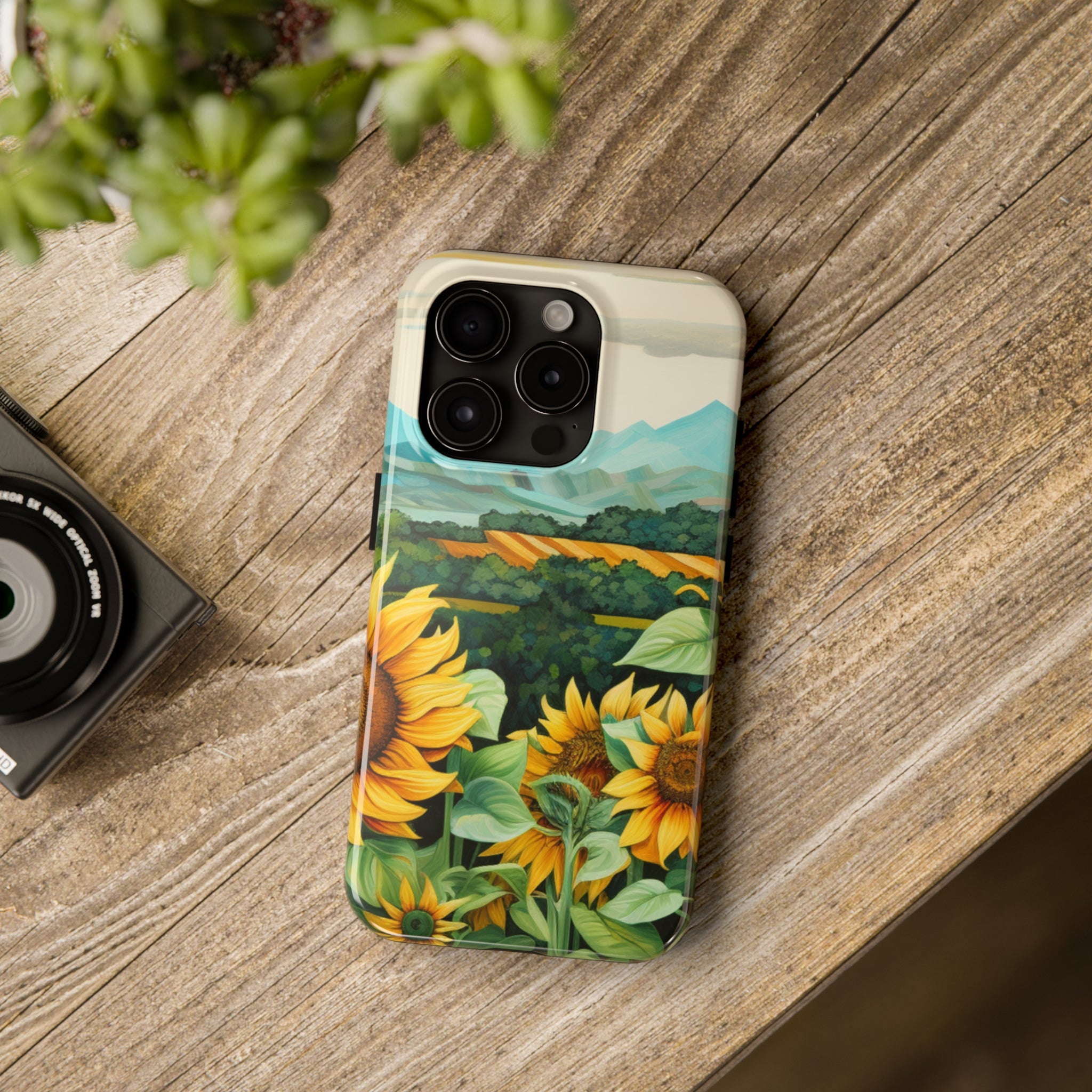 Mountain View Sunflowers  - Tough Phone Cases