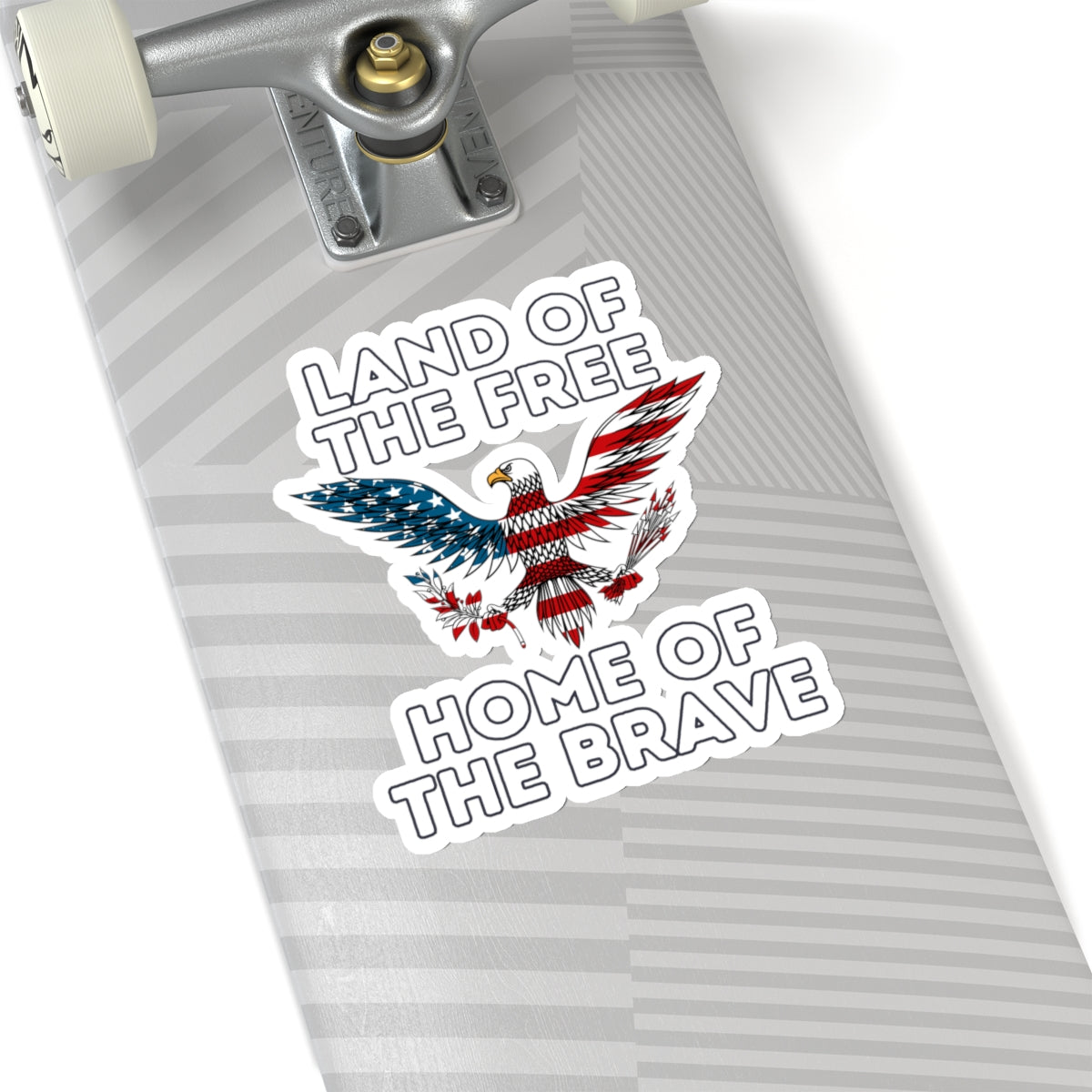 Land of the Free Home of the Brave Kiss-Cut Stickers