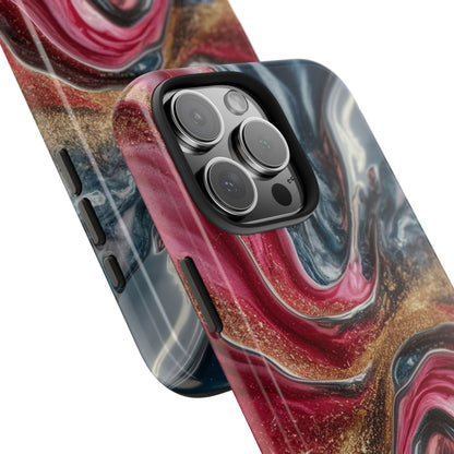 Metallic Swirl - Tough Case for iPhone 14, 15, 16