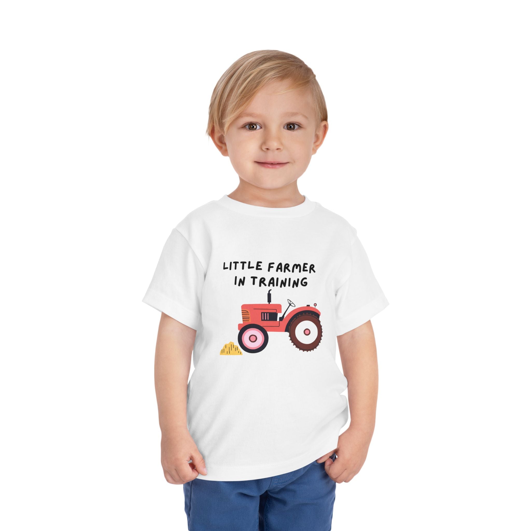 Little Farmer in Training - Red Tractor - Kids' T-Shirt - 2T, 3T, 4T, 5T - Spruced Roost