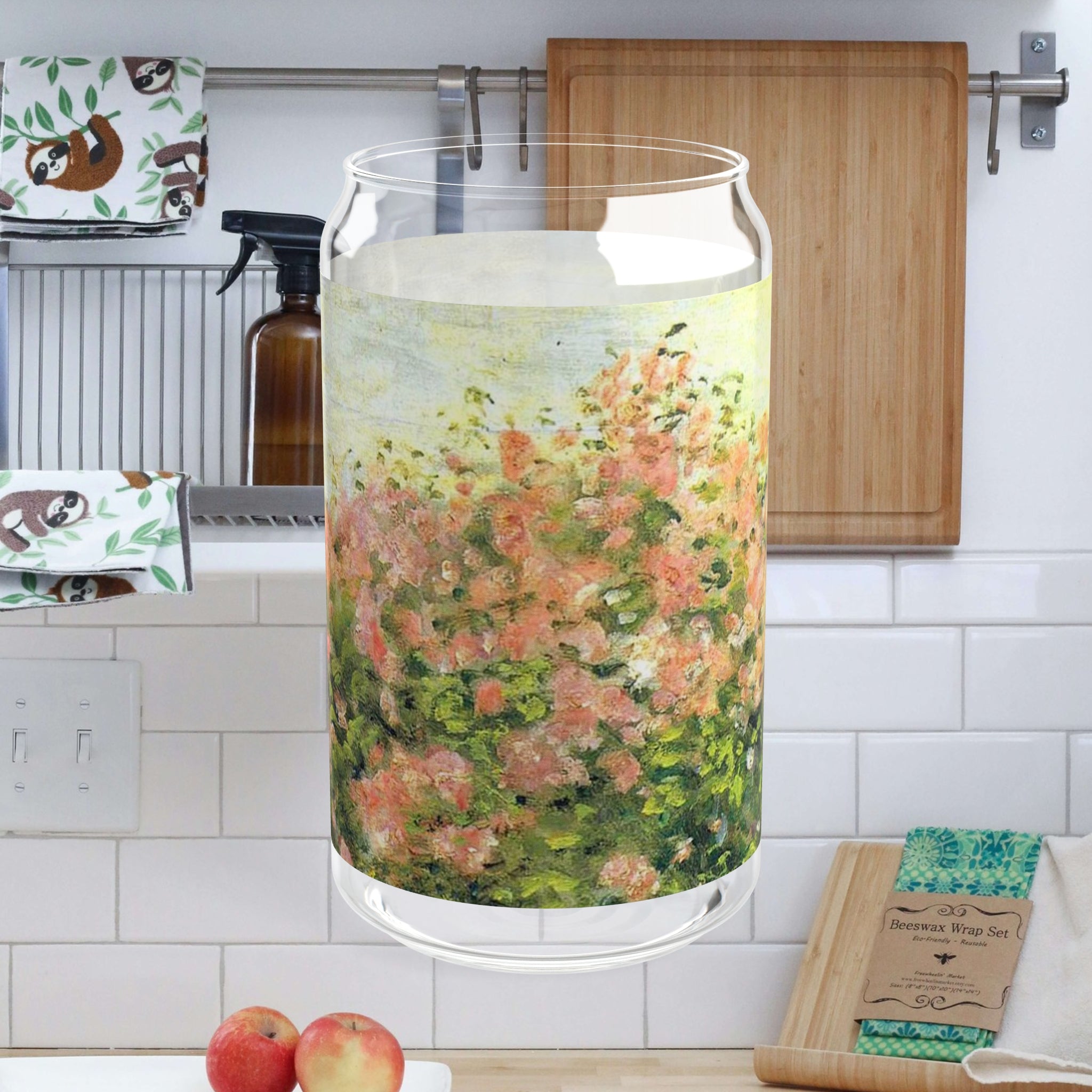 Roses Eterna Sipper Glass, 16oz - Spruced Roost