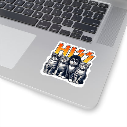 HISS the Kitties Rock Band - Kiss-Cut Stickers