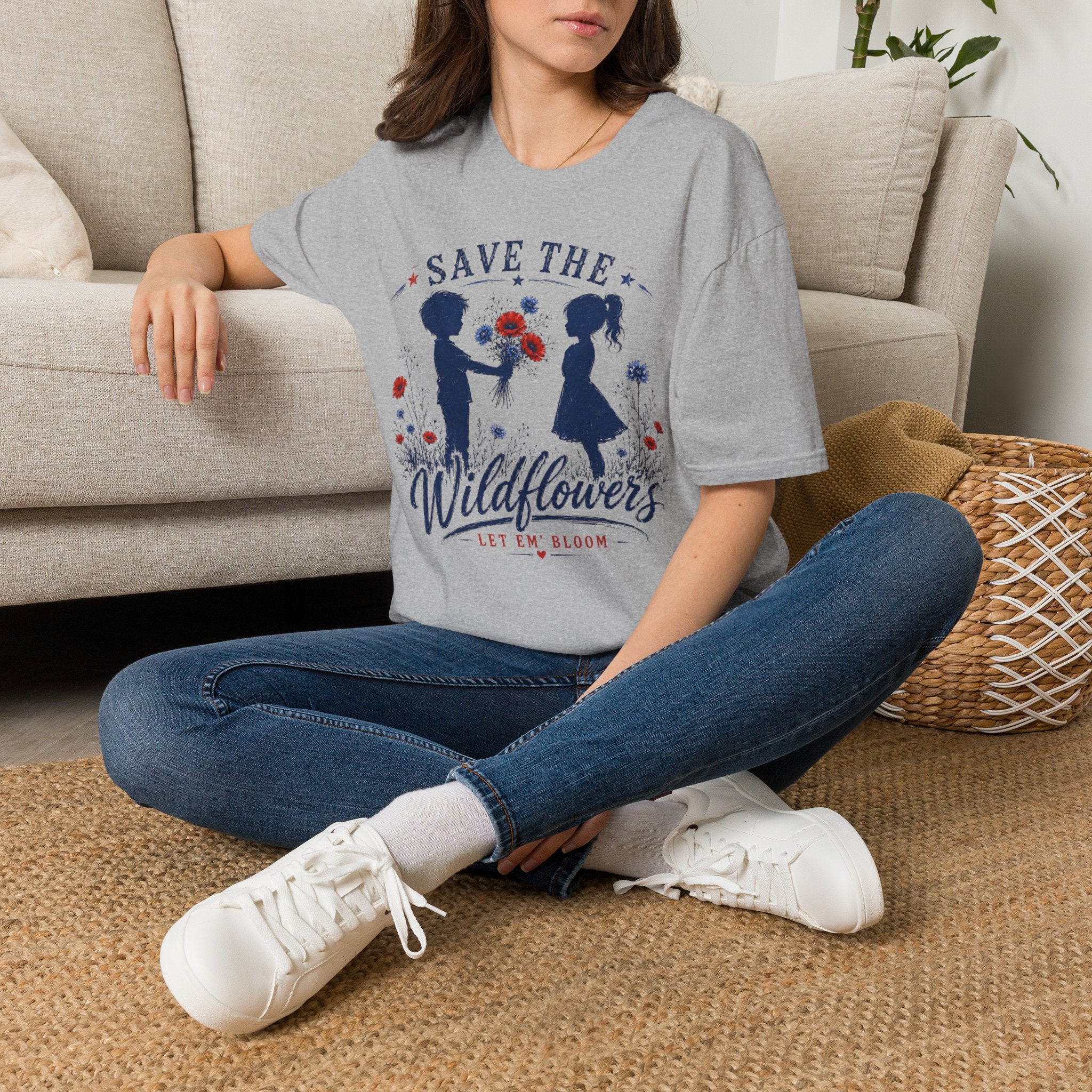 Save the Wildflowers T‑Shirt — Floral Conservation Tee