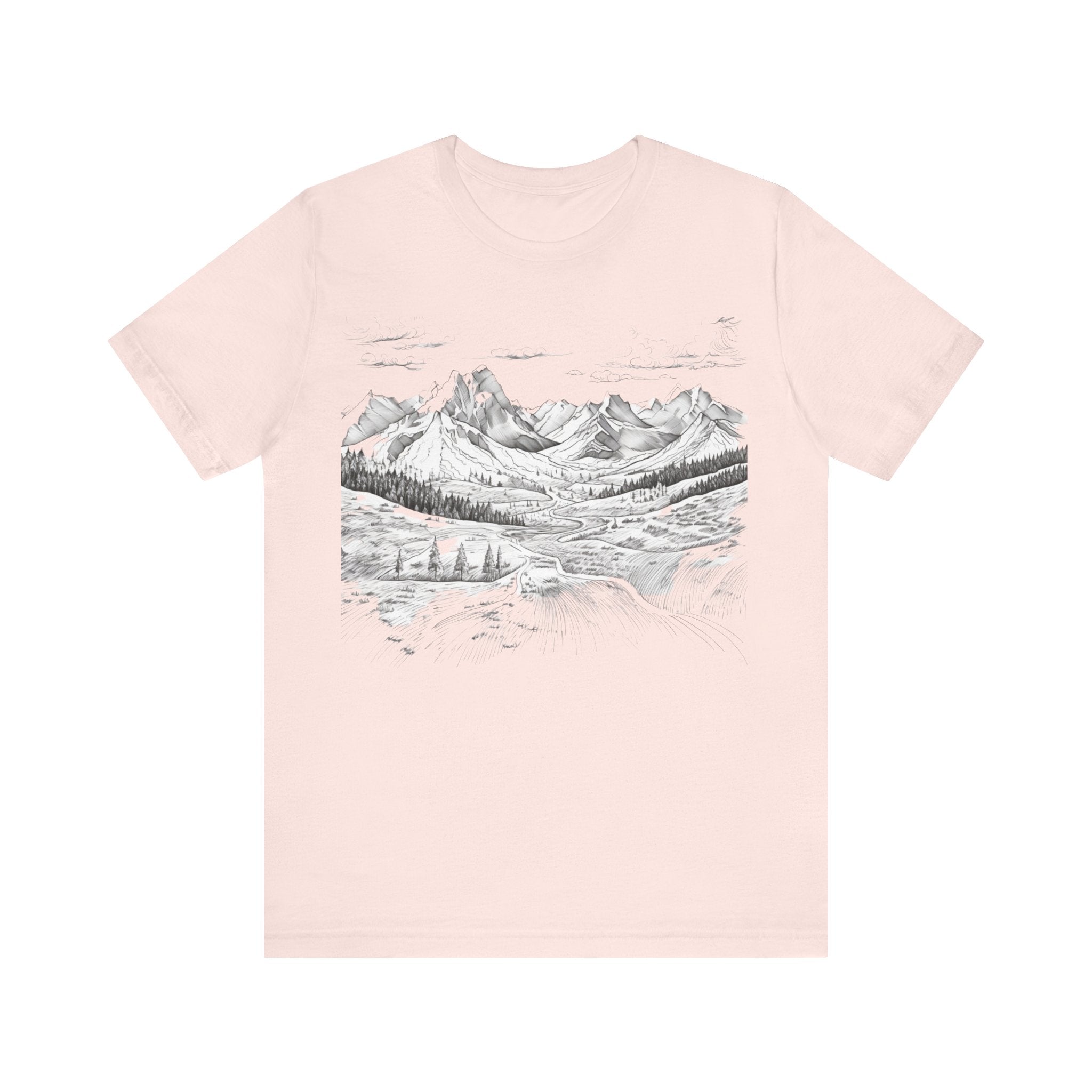 Chugach Valley Alaskan Wilderness - Unisex Jersey Short Sleeve Tee