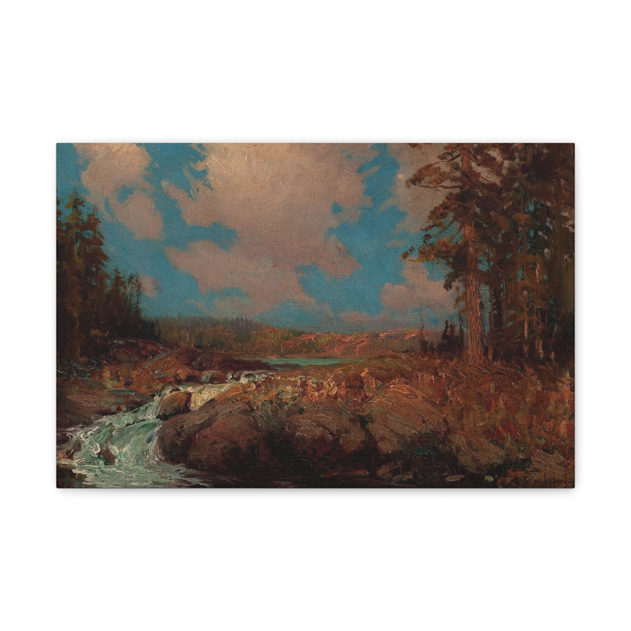 New York Landscape 1908 - Julian Onderdonk Canvas Gallery Wraps - Spruced Roost