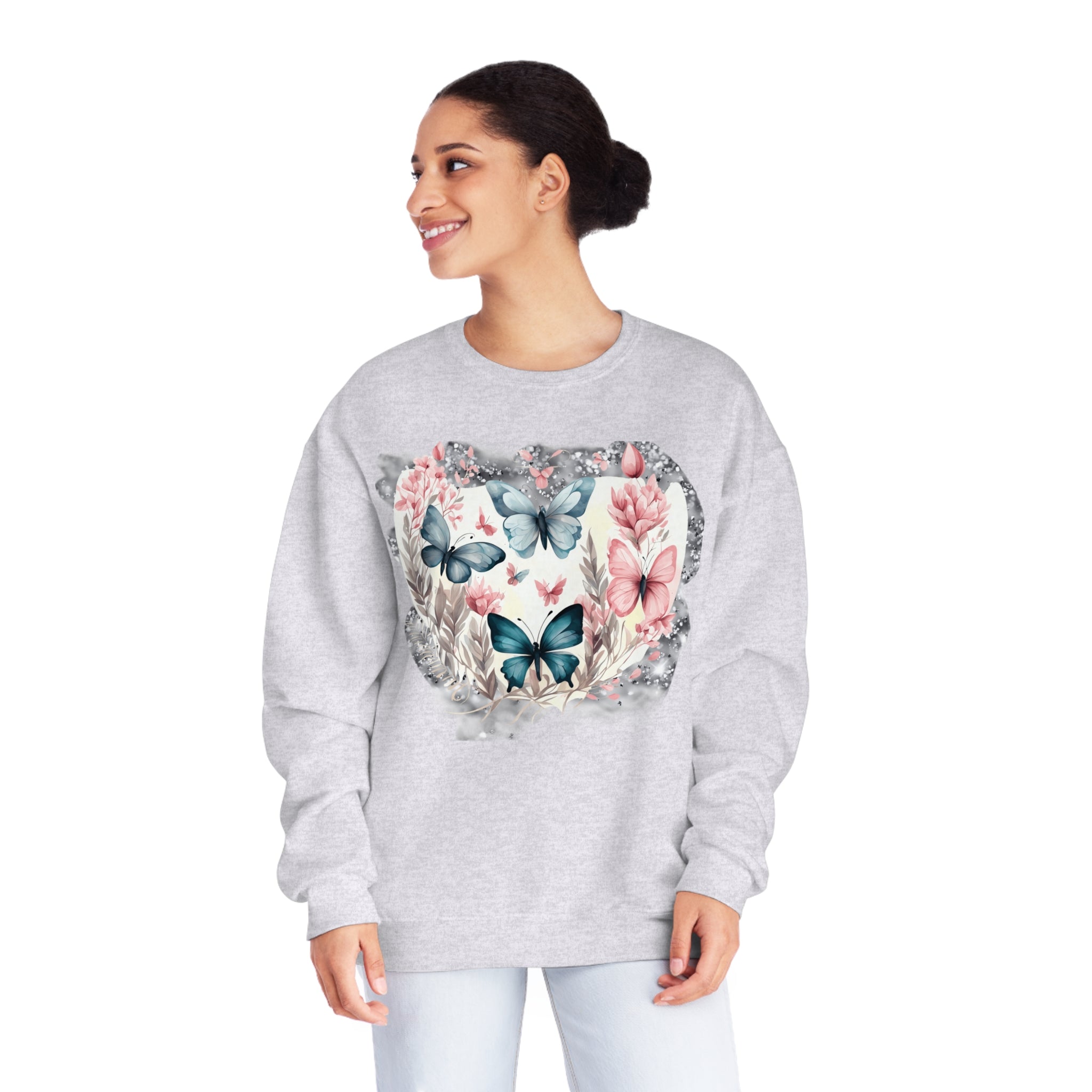 Flutterby Unisex NuBlend® Crewneck Sweatshirt - Spruced Roost