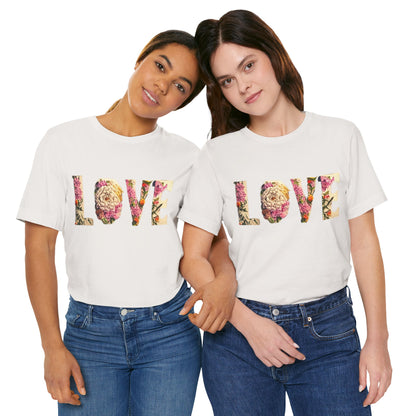 LOVE - Unisex Jersey Short Sleeve Tee - S-3XL