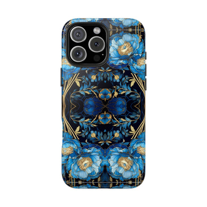 Blue Peony - Tough Case for iPhone 14, 15, 16