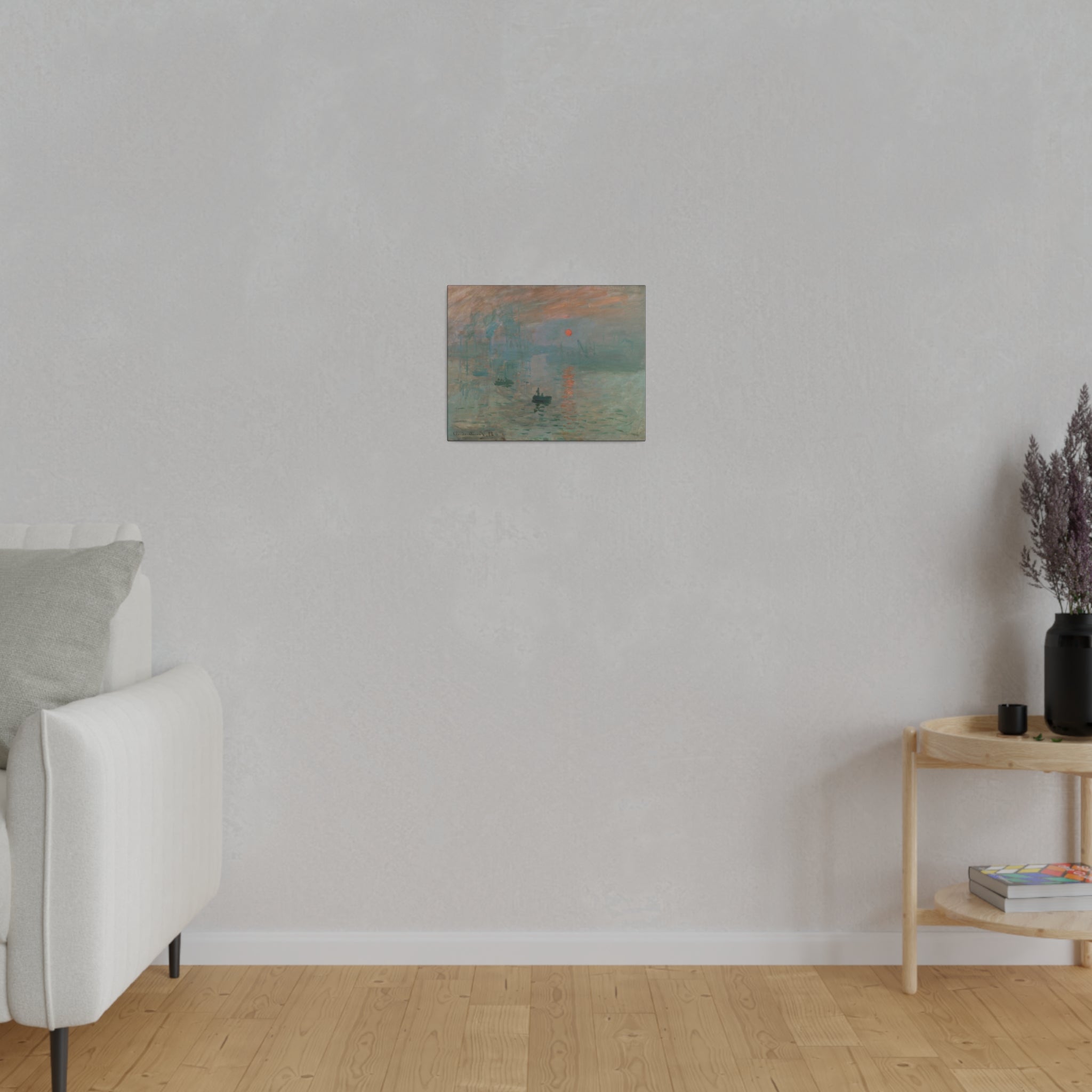 Impression Sunrise - Claude Monet - Matte Canvas, Stretched, 0.75" - Spruced Roost