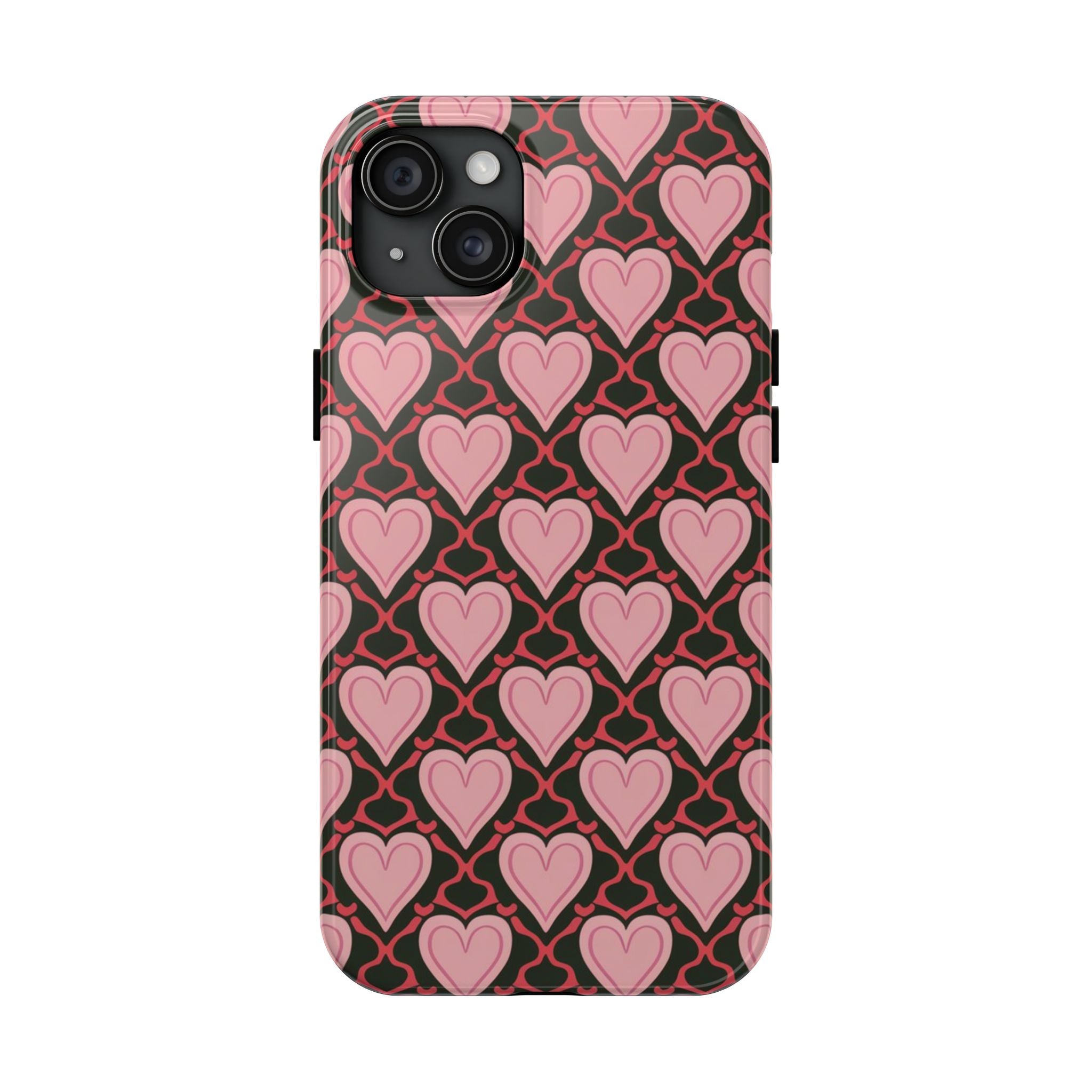 Trellis Hearted - Tough Case for iPhone 14, 15, 16 - Spruced Roost
