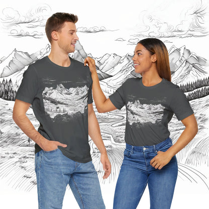 Chugach Valley Alaskan Wilderness - Unisex Jersey Short Sleeve Tee