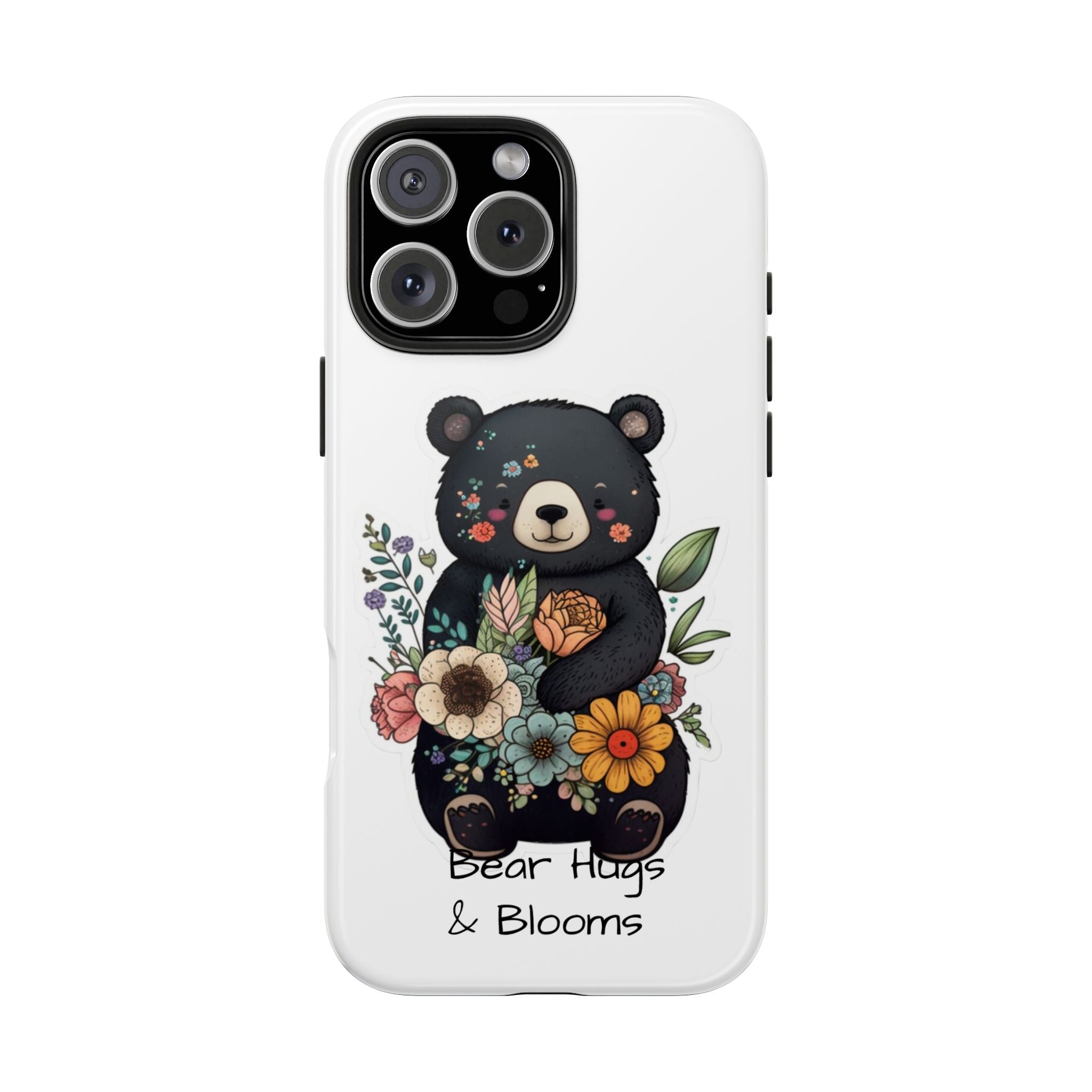 Bear Hugs & Blooms - Tough Case for iPhone 14, 15, 16 - Spruced Roost