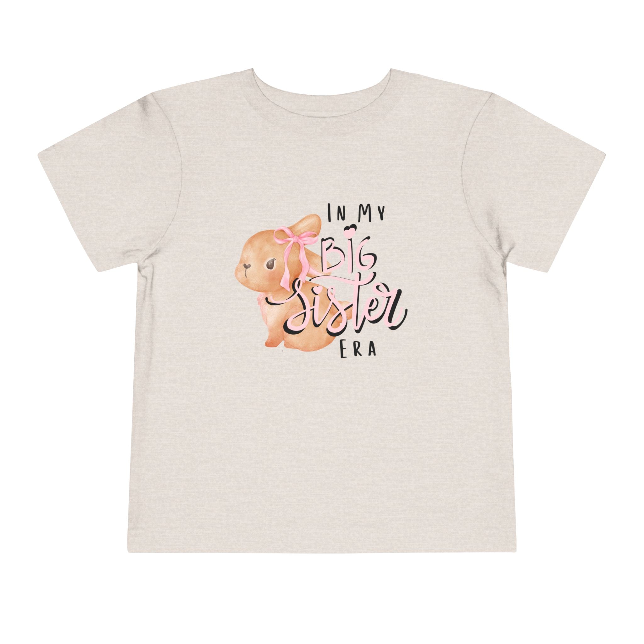 "In my Big Sister Era" - Toddler Tee with Cute Bunny Design