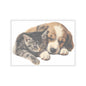 Puppy and Kitty Cuddles - Kiss-Cut Stickers