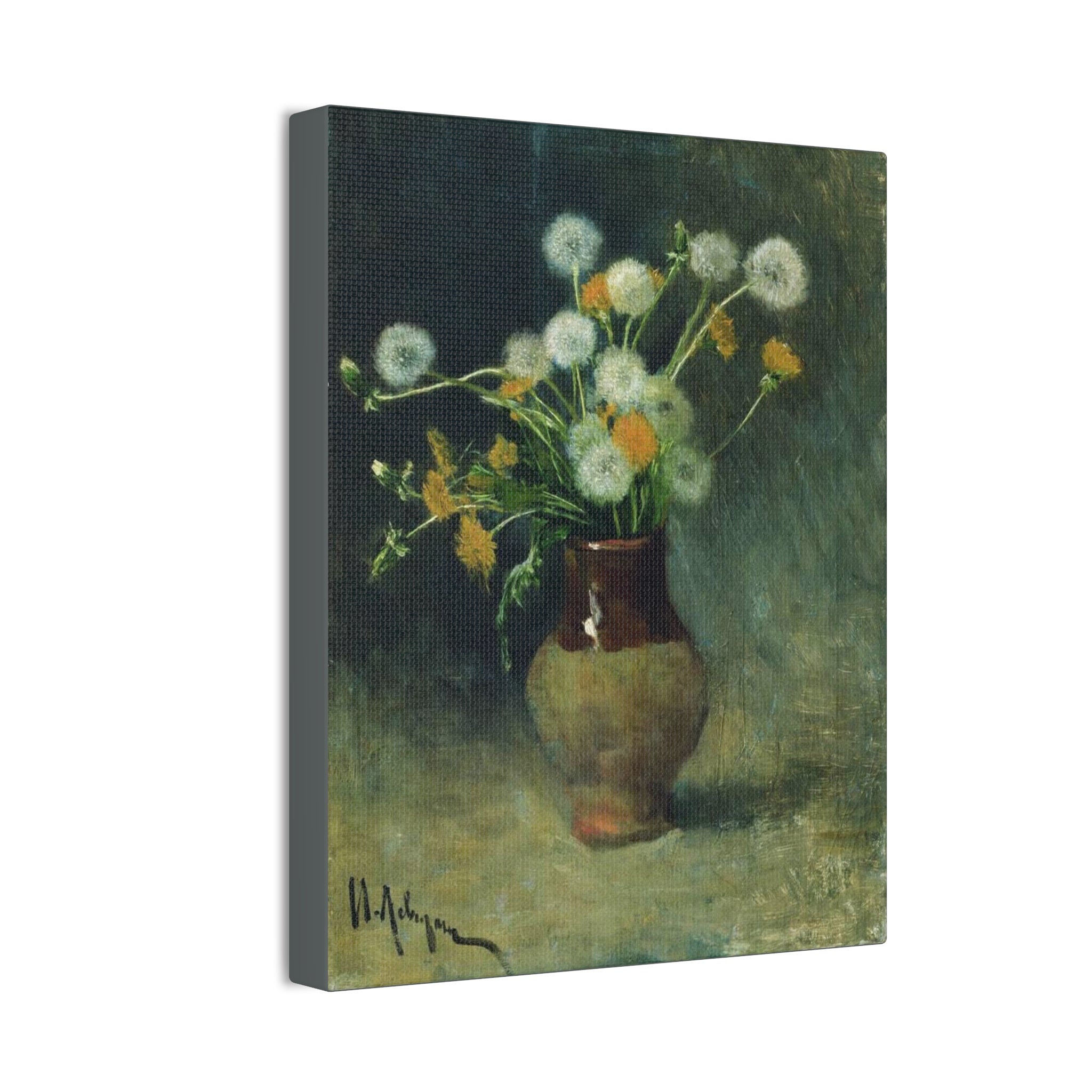 Isaac Levitan Dandelions -1889  Canvas Stretched, 0.75"