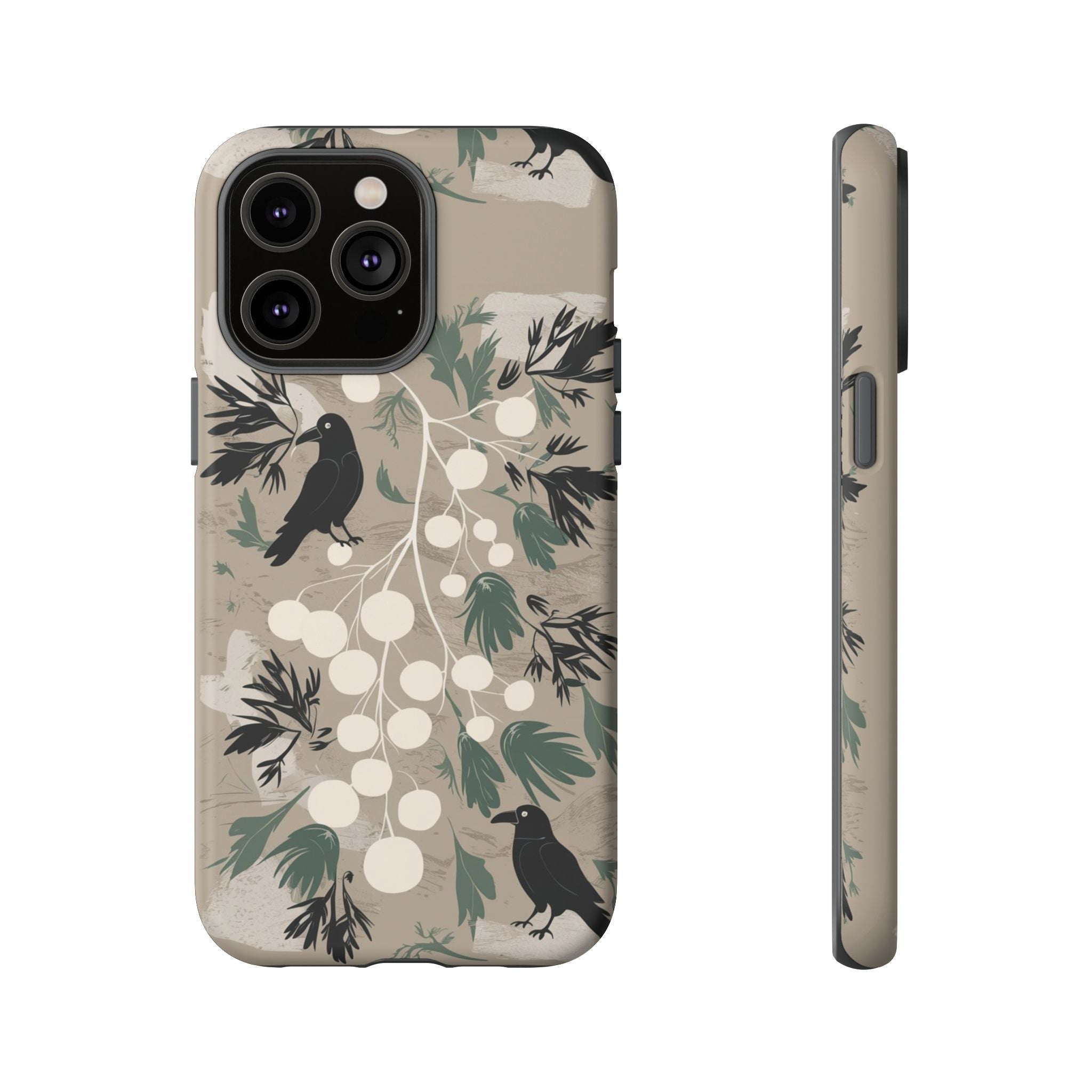 Crows and Berries - Tough Case for iPhone 14, 15, 16 - Spruced Roost