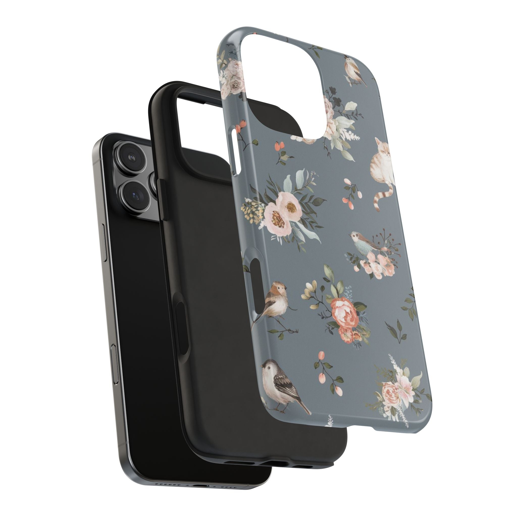 Kitty Cats and Nature - Tough Case for iPhone 14, 15, 16 - Spruced Roost