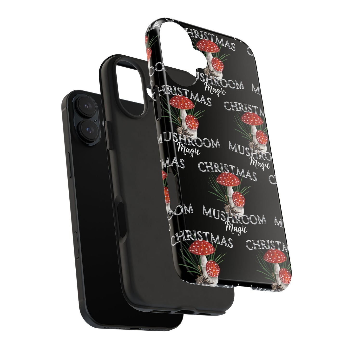 Merry Mushroom Christmas - Tough Case for iPhone 14, 15, 16